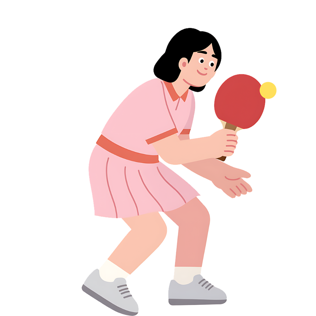Joueuse de tennis de table ASTT Vienne
