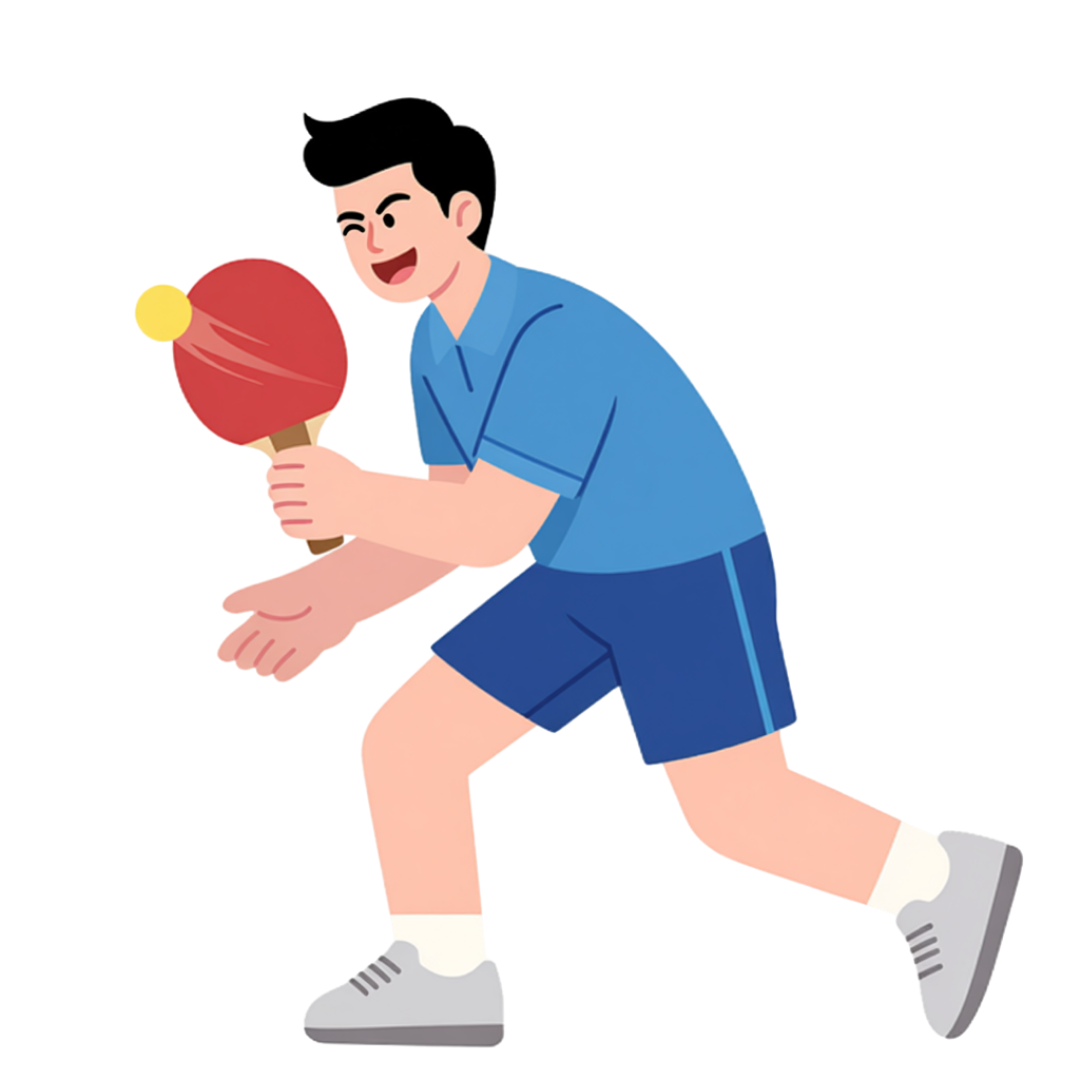 Joueur de tennis de table ASTT Vienne